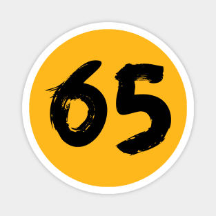 Number 65 Magnet